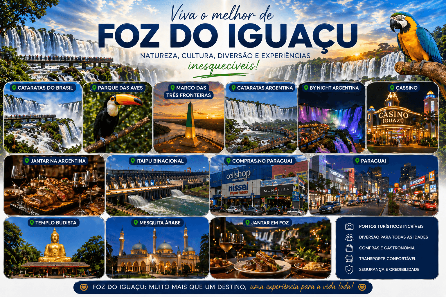 Roteiro 3 dias em Foz do Iguaçu